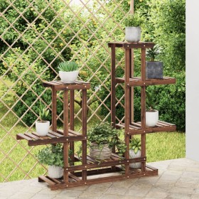 Blumenständer aus massivem Tannenholz, 95 x 25 x 96 cm von vidaXL, Topfständer - Ref: Foro24-362861, Preis: 51,96 €, Rabatt: %