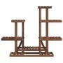 Soporte para flores madera maciza abeto 95x25x96 cm de vidaXL, Soportes para macetas - Ref: Foro24-362861, Precio: 53,87 €, D...
