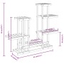 Blumenständer aus massivem Tannenholz, 95 x 25 x 96 cm von vidaXL, Topfständer - Ref: Foro24-362861, Preis: 51,96 €, Rabatt: %