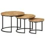 Stackable tables 3 pieces solid rough mango wood by vidaXL, Coffee table - Ref: Foro24-353901, Price: 121,19 €, Discount: %