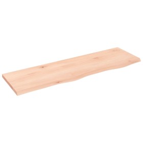 Untreated solid oak wood wall shelf 100x30x2 cm by vidaXL, Shelves and shelves - Ref: Foro24-363560, Price: 40,64 €, Discount: %