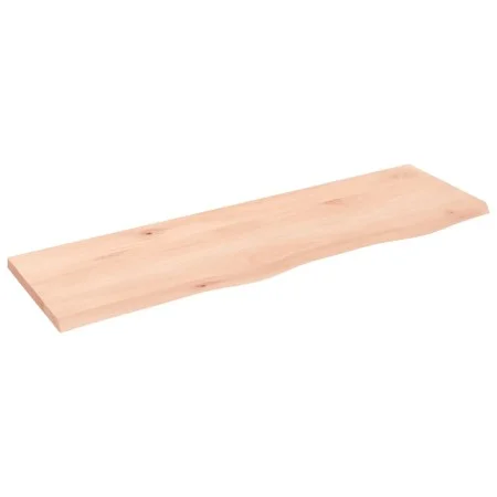 Wandregal aus unbehandeltem massivem Eichenholz, 100 x 30 x 2 cm von vidaXL, Regale und Regale - Ref: Foro24-363560, Preis: 3...