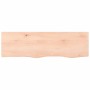 Untreated solid oak wood wall shelf 100x30x2 cm by vidaXL, Shelves and shelves - Ref: Foro24-363560, Price: 40,64 €, Discount: %