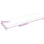 Estante de pared madera maciza de roble sin tratar 100x30x2 cm