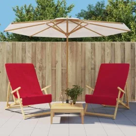 Strandtücher 2 Stk. burgunderroter Stoff 400 g/m² 60x135 cm von vidaXL, Strandtücher - Ref: Foro24-362675, Preis: 21,18 €, Ra...