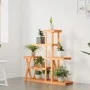 Blumenständer aus massivem Tannenholz, 95 x 25 x 96 cm von vidaXL, Topfständer - Ref: Foro24-362880, Preis: 58,77 €, Rabatt: %