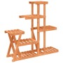 Soporte para flores madera maciza de abeto 95x25x96 cm de vidaXL, Soportes para macetas - Ref: Foro24-362880, Precio: 58,77 €