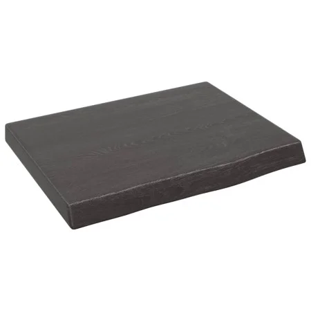 Estante pared madera roble tratada marrón oscuro 40x30x(2-4) cm by vidaXL, Shelves and shelves - Ref: Foro24-363747, Price: 2...