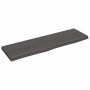 Estante pared madera roble tratada marrón oscuro 100x30x(2-4)cm de vidaXL, Estantes y estanterías - Ref: Foro24-363801, Preci...