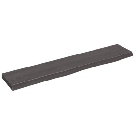 Dunkelbraunes, behandeltes Eichenholz-Wandregal 100x20x4 cm. von vidaXL, Regale und Regale - Ref: Foro24-363798, Preis: 35,54...