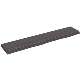 Dunkelbraunes, behandeltes Eichenholz-Wandregal 100x20x4 cm. von vidaXL, Regale und Regale - Ref: Foro24-363798, Preis: 35,54...