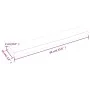 Wandregal aus behandeltem Eichenholz hellbraun 60x10x2cm von vidaXL, Regale und Regale - Ref: Foro24-363638, Preis: 22,54 €, ...