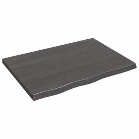 Wandregal aus dunkelbraun behandeltem Eichenholz, 80x60x(2-4) cm von vidaXL, Regale und Regale - Ref: Foro24-363792, Preis: 3...