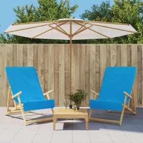 Beach towels 2 pcs turquoise fabric 400 g/m² 60x135 cm by vidaXL, Beach towels - Ref: Foro24-362679, Price: 29,33 €, Discount: %