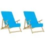 Beach towels 2 pcs turquoise fabric 400 g/m² 60x135 cm by vidaXL, Beach towels - Ref: Foro24-362679, Price: 29,33 €, Discount: %