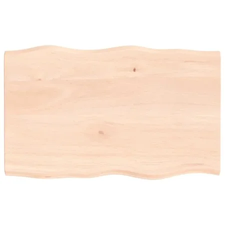 Solid oak wood table top with natural edge 80x50x2 cm by vidaXL, Table tops - Ref: Foro24-363875, Price: 49,19 €, Discount: %