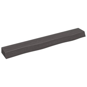 Wandregal aus dunkelbraun behandeltem Eichenholz, 80 x 10 x 6 cm von vidaXL, Regale und Regale - Ref: Foro24-363778, Preis: 3...