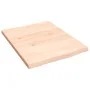 Wandregal aus unbehandeltem massivem Eichenholz, 40 x 50 x 2 cm von vidaXL, Regale und Regale - Ref: Foro24-363512, Preis: 33...