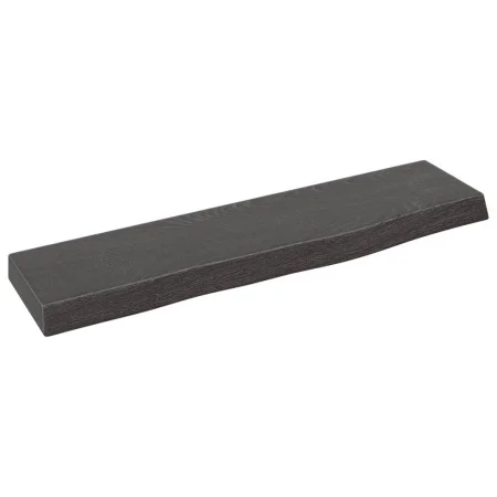 Dark brown treated oak wood wall shelf 40x10x2 cm by vidaXL, Shelves and shelves - Ref: Foro24-363740, Price: 14,97 €, Discou...