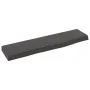 Dark brown treated oak wood wall shelf 40x10x2 cm by vidaXL, Shelves and shelves - Ref: Foro24-363740, Price: 14,97 €, Discou...