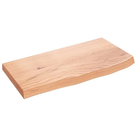 Wandregal aus hellbraun behandeltem Eichenholz, 60x30x(2-4) cm von vidaXL, Regale und Regale - Ref: Foro24-363645, Preis: 49,...