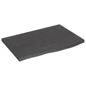 Dark brown treated oak wood wall shelf 60x40x2 cm by vidaXL, Shelves and shelves - Ref: Foro24-363767, Price: 42,18 €, Discou...