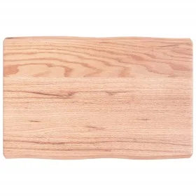 Treated wood table top with natural brown edge 60x40x(2-6) cm by vidaXL, Table tops - Ref: Foro24-363931, Price: 37,35 €, Dis...