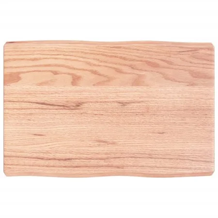 Treated wood table top with natural brown edge 60x40x(2-6) cm by vidaXL, Table tops - Ref: Foro24-363931, Price: 37,35 €, Dis...