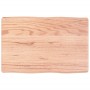 Treated wood table top with natural brown edge 60x40x(2-6) cm by vidaXL, Table tops - Ref: Foro24-363931, Price: 37,84 €, Dis...