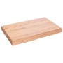 Treated wood table top with natural brown edge 60x40x(2-6) cm by vidaXL, Table tops - Ref: Foro24-363931, Price: 37,84 €, Dis...