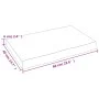 Treated wood table top with natural brown edge 60x40x(2-6) cm by vidaXL, Table tops - Ref: Foro24-363931, Price: 37,35 €, Dis...