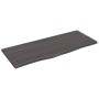 Dark brown treated oak wood wall shelf 100x40x2 cm by vidaXL, Shelves and shelves - Ref: Foro24-363803, Price: 49,26 €, Disco...