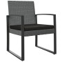 Garten-Esszimmerstühle 2 Stk. PP dunkelgrau Rattan-Optik von vidaXL, Gartenstühle - Ref: Foro24-360205, Preis: 94,13 €, Rabat...