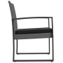 Garten-Esszimmerstühle 2 Stk. PP dunkelgrau Rattan-Optik von vidaXL, Gartenstühle - Ref: Foro24-360205, Preis: 94,13 €, Rabat...