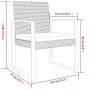 Garten-Esszimmerstühle 2 Stk. PP dunkelgrau Rattan-Optik von vidaXL, Gartenstühle - Ref: Foro24-360205, Preis: 93,06 €, Rabat...