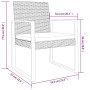 Garten-Esszimmerstühle 2 Stk. PP dunkelgrau Rattan-Optik von vidaXL, Gartenstühle - Ref: Foro24-360205, Preis: 94,13 €, Rabat...