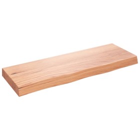 Wandregal aus hellbraun behandeltem Eichenholz, 80x30x(2-6) cm von vidaXL, Regale und Regale - Ref: Foro24-363664, Preis: 65,...