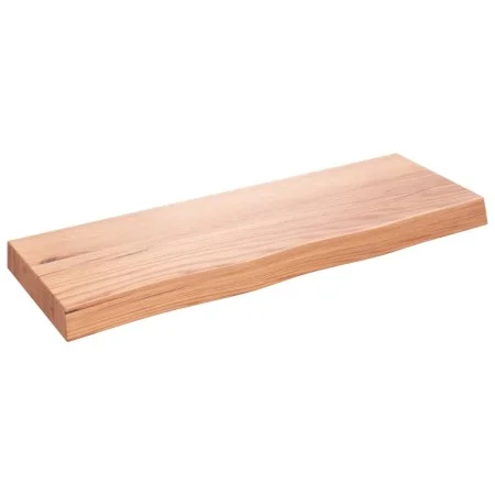 Light brown treated oak wood wall shelf 80x30x(2-6) cm by vidaXL, Shelves and shelves - Ref: Foro24-363664, Price: 64,75 €, D...