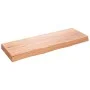 Light brown treated oak wood wall shelf 80x30x(2-6) cm by vidaXL, Shelves and shelves - Ref: Foro24-363664, Price: 64,75 €, D...