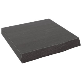 Dark brown treated oak wood wall shelf 40x40x(2-6) cm by vidaXL, Shelves and shelves - Ref: Foro24-363751, Price: 33,95 €, Di...