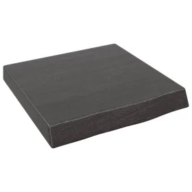 Dark brown treated oak wood wall shelf 40x40x(2-6) cm by vidaXL, Shelves and shelves - Ref: Foro24-363751, Price: 33,54 €, Di...