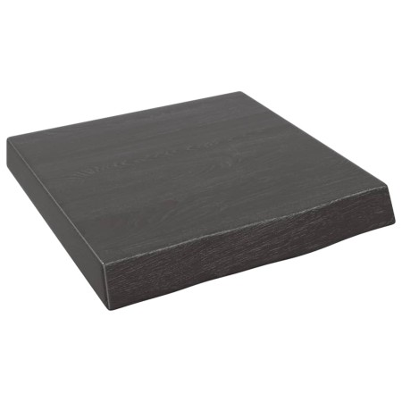 Wandregal aus dunkelbraun behandeltem Eichenholz, 40x40x(2-6) cm von vidaXL, Regale und Regale - Ref: Foro24-363751, Preis: 3...