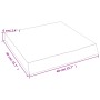Wandregal aus dunkelbraun behandeltem Eichenholz, 40x40x(2-6) cm von vidaXL, Regale und Regale - Ref: Foro24-363751, Preis: 3...