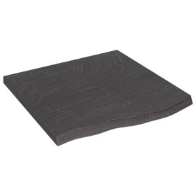 Wall shelf made of dark brown treated oak wood, 60x60x(2-4) cm by vidaXL, Shelves and shelves - Ref: Foro24-363774, Price: 39...