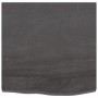 Estante pared madera roble tratada marrón oscuro 60x60x(2-4) cm de vidaXL, Estantes y estanterías - Ref: Foro24-363774, Preci...