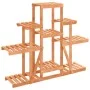 Soporte para flores madera maciza abeto 110x25x96 cm de vidaXL, Soportes para macetas - Ref: Foro24-362850, Precio: 52,45 €, ...