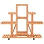 Flower stand with wheels solid fir wood 110x25x101 cm by vidaXL, Pot stands - Ref: Foro24-362852, Price: 53,43 €, Discount: %