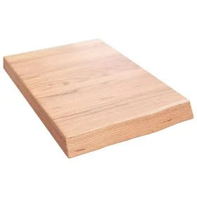 Light brown treated oak wood wall shelf 40x60x(2-6) cm by vidaXL, Shelves and shelves - Ref: Foro24-363637, Price: 36,91 €, D...