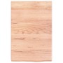 Wandregal aus hellbraun behandeltem Eichenholz, 40x60x(2-6) cm von vidaXL, Regale und Regale - Ref: Foro24-363637, Preis: 36,...