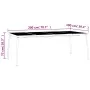 Anthrazitgrauer Gartentisch aus Stahlgeflecht, 200 x 100 x 72 cm von vidaXL, Gartentische - Ref: Foro24-362735, Preis: 193,81...